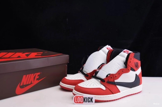Bmlin JORDAN AIR SCOTT HIGH 1 100(RED) - RETRO TRAVIS OG CD4487 X 0729